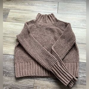 Hippie Rose Knit Brown Sweater XS